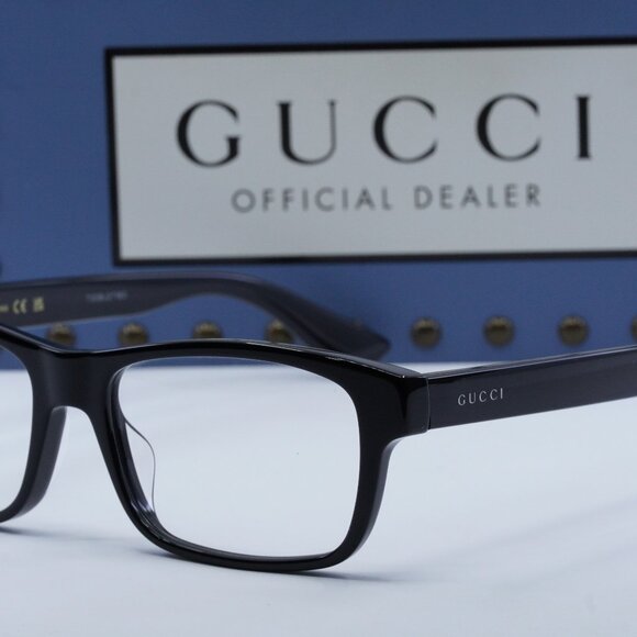 FINAL PRICE NEW GUCCI GG0006OAN 001 BLACK EYEGLASSES - Picture 3 of 9